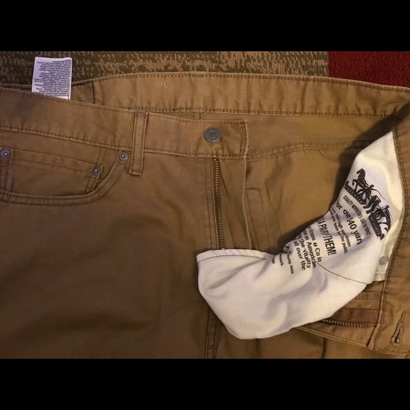 levi 514 tan jeans